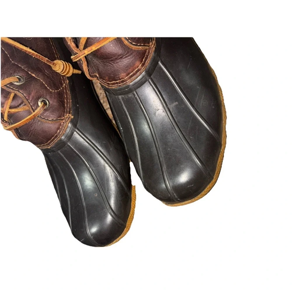 Sperry Top-Sider Women's Size 9.5 M Saltwater Duck Boots Tan Dark Brown STS91176